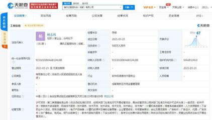 騰訊云智服科技（成都）成立，注冊資本500萬加碼數字文創軟件開發